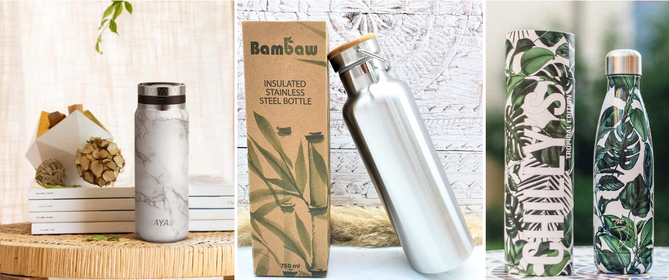 Bambaw Reusable Stainless Steel Water Bottle - 500 ml